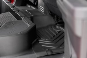 Toyota Tacoma Floor Mats - Front + Rear - Rough Country - Flex Fit - 2024+